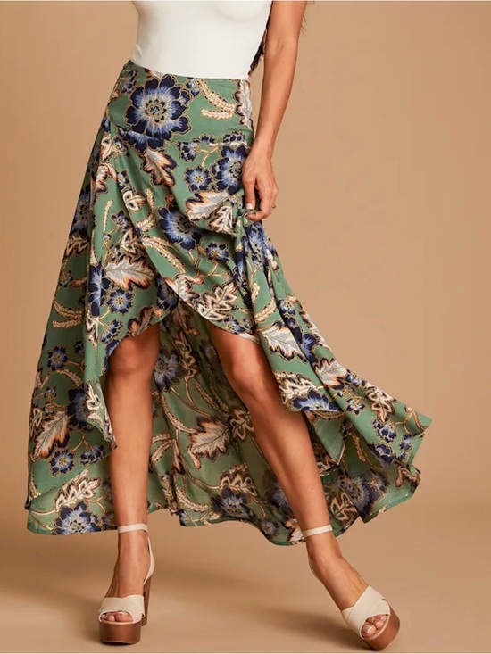 O'Neill Dresses & Skirts - O'Neill Green Floral High Lo Maxi Skirt
Summer Vacation Lightweight Travel